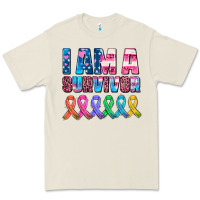 Bone i am a survivor with all cancer ribbons Premium Tee - AdoDesignShop