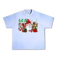 Grape Ice let it snow with snowman Urban Heavy Tee - NancyCooperArtShop
