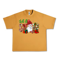 Peanut Butter let it snow with snowman Urban Heavy Tee - NancyCooperArtShop