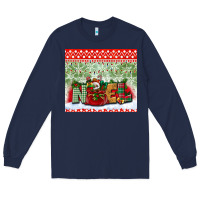 Navy noel tumbler Long Sleeve Tee - BundleAndBundleShop