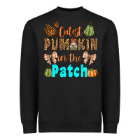 Black cutest pumpkin in the patch Heavyweight Sweatshirt - BundleAndBundleShop