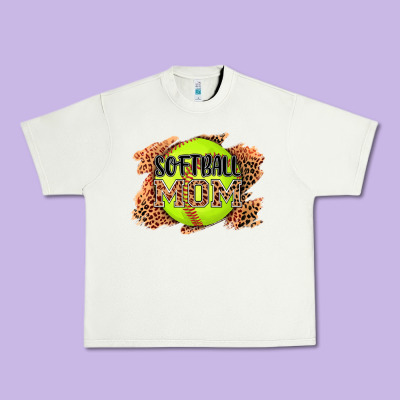 Softball Mom Urban Heavy Tee Designed By Adodesignshop