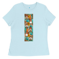 Baby Blue Fall Gnomes Ladies Tee - Artiststas