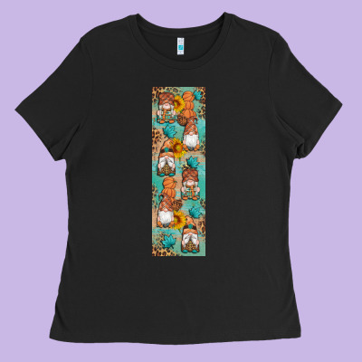 Fall Gnomes Ladies Tee Designed By Artiststas