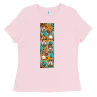Bubblegum Pink Fall Gnomes Ladies Tee - Artiststas