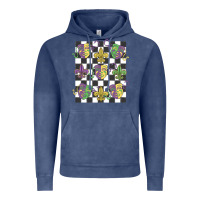 Vintage Denim mardi gras Vintage Hoodie - MaliasSmallBusiness