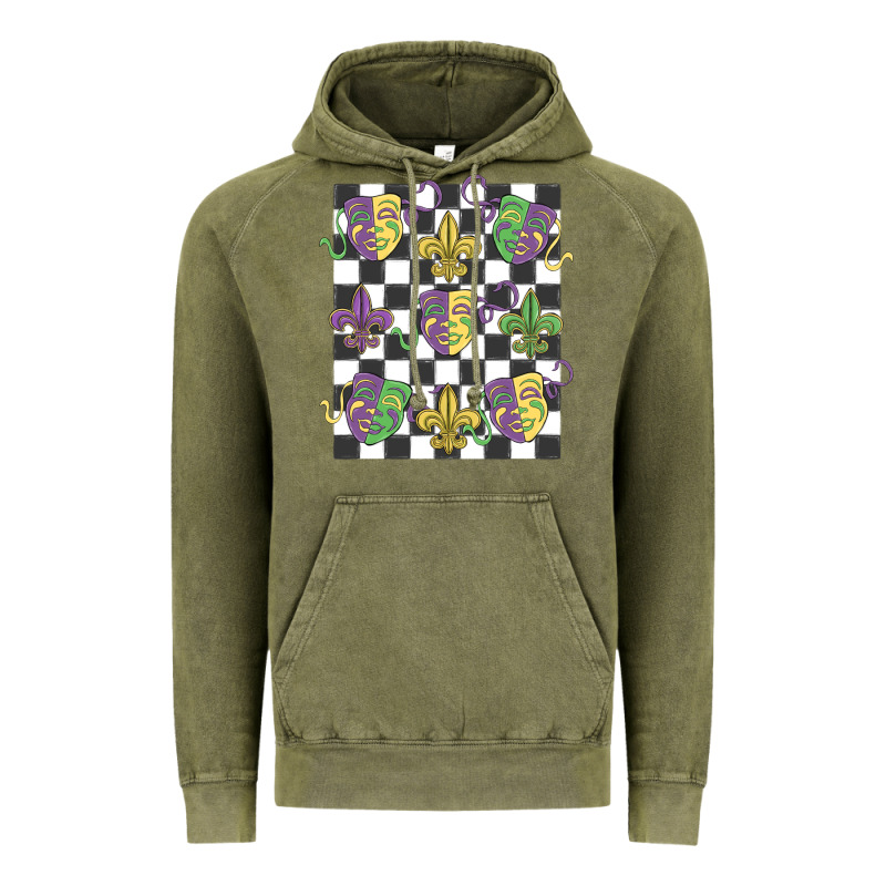 Mardi Gras Vintage Hoodie by MaliasSmallBusiness | Teevron