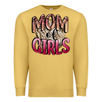 Antique Gold Mom of Girls Mother's Day Premium Sweatshirt - CowGirlArtShop