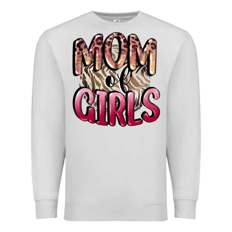 Mom Of Girls Mother's Day Premium Sweatshirt by CowGirlArtShop | Teevron
