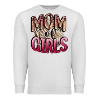 Oatmeal Heather Mom of Girls Mother's Day Premium Sweatshirt - CowGirlArtShop