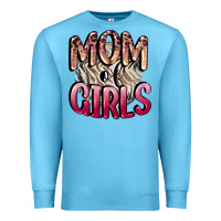 Ocean Blue Mom of Girls Mother's Day Premium Sweatshirt - CowGirlArtShop
