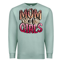 Seafoam Mom of Girls Mother's Day Premium Sweatshirt - CowGirlArtShop
