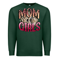 Sports Green Mom of Girls Mother's Day Premium Sweatshirt - CowGirlArtShop