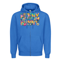 True Royal Hunny Bunny Easter Zipper Hoodie - NancyCooperArtShop