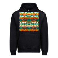 Black native american aztec seamless pattern 1 Urban Hoodie - BundleAndBundleShop