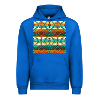 Cobalt native american aztec seamless pattern 1 Urban Hoodie - BundleAndBundleShop