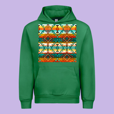 Native American Aztec Seamless Pattern 1 Urban Hoodie Designed By Bundleandbundleshop