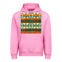 Fuchsia Pink native american aztec seamless pattern 1 Urban Hoodie - BundleAndBundleShop