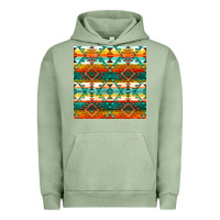 Pigment Oil Green native american aztec seamless pattern 1 Urban Hoodie - BundleAndBundleShop