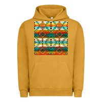 Pigment Peanut Butter native american aztec seamless pattern 1 Urban Hoodie - BundleAndBundleShop