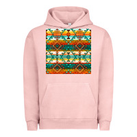 Pigment Salmon native american aztec seamless pattern 1 Urban Hoodie - BundleAndBundleShop