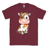 Burgundy cartoon cow Classic Tee - NancyCooperArtShop