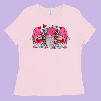 Gnomies Valentines Day Ladies Tee Designed By Jahusdesignshop