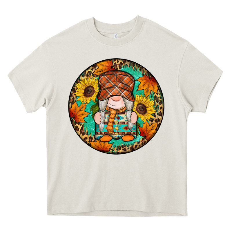 Fall Gnomes Round Earrings 2 Heavy Core Tee by Artiststas | Teevron