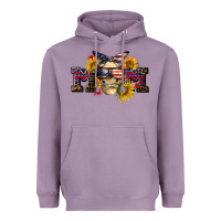 Lavender american mom skull Heavyweight Hoodie - CowGirlArtShop