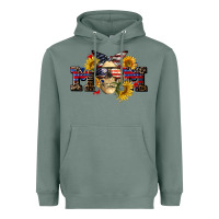 Sage american mom skull Heavyweight Hoodie - CowGirlArtShop