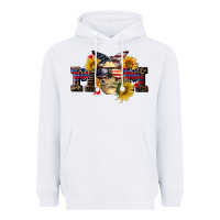 White american mom skull Heavyweight Hoodie - CowGirlArtShop