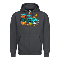 Smoke Fall Farm Truck Zipper Hoodie - texasbilliewilder