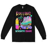Black rolling into seventh grade Long Sleeve Tee - BundleAndBundleShop