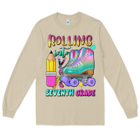 Mushroom rolling into seventh grade Long Sleeve Tee - BundleAndBundleShop