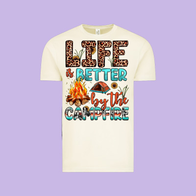 Life Is Better By The Campfire Vintage Tee Designed By Jahusdesignshop
