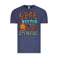 Vintage Denim life is better by the campfire Vintage Tee - JahusDesignShop