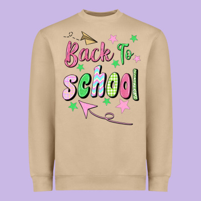 Back To School Heavyweight Sweatshirt Designed By Bundleandbundleshop