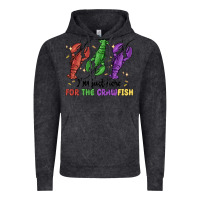 Vintage Black i'm just here for the crawfish Vintage Hoodie - MaliasSmallBusiness