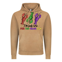 Vintage Camel i'm just here for the crawfish Vintage Hoodie - MaliasSmallBusiness