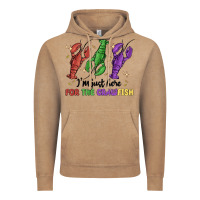 Vintage Coffee i'm just here for the crawfish Vintage Hoodie - MaliasSmallBusiness