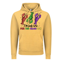 Vintage Mustard i'm just here for the crawfish Vintage Hoodie - MaliasSmallBusiness
