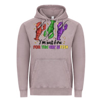 Vintage Zinc i'm just here for the crawfish Vintage Hoodie - MaliasSmallBusiness