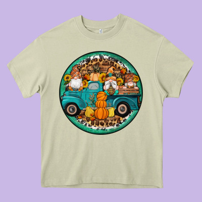 Fall Gnomes Round Earrings 3 Heavy Core Tee Designed By Artiststas
