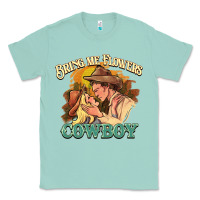Seafoam bring me flowers cowboy Classic Tee - NancyCooperArtShop