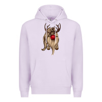Lilac deer gnome Premium Hoodie - CowGirlArtShop
