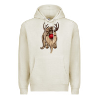 Oatmeal Heather deer gnome Premium Hoodie - CowGirlArtShop