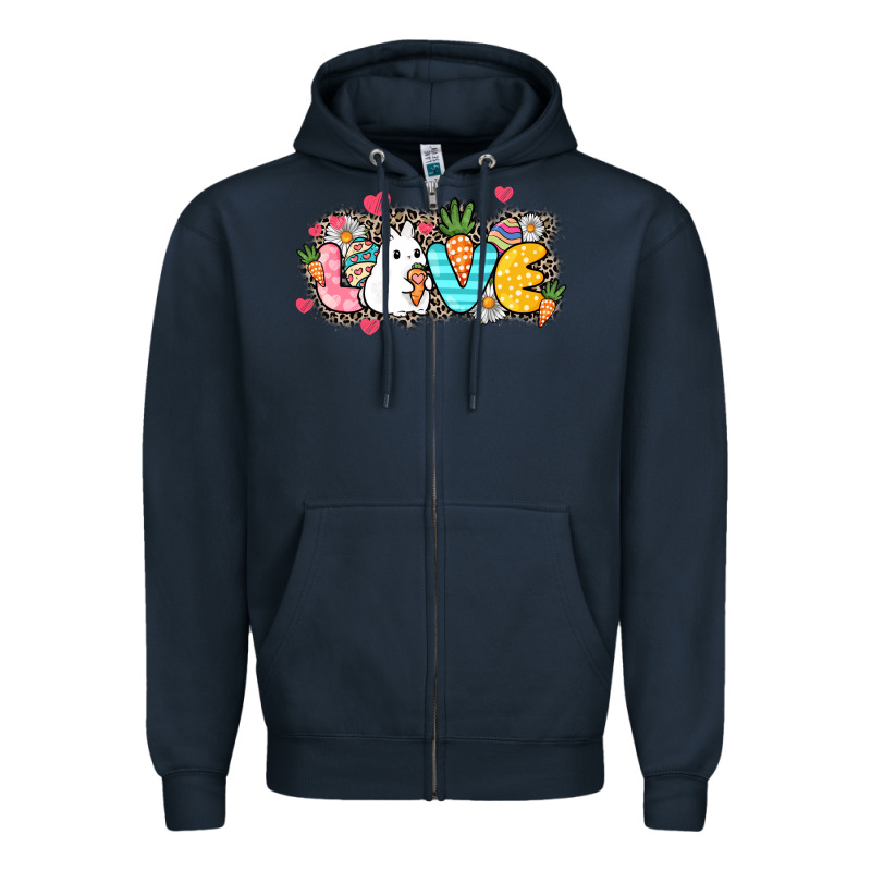 Love Easter Zipper Hoodie by NancyCooperArtShop | Teevron
