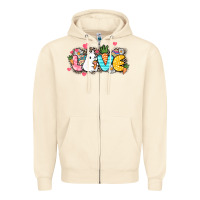Sandshell Love Easter Zipper Hoodie - NancyCooperArtShop