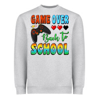 Heather Grey game over back to school Heavyweight Sweatshirt - BundleAndBundleShop