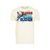 Vintage Arctic winter sleigh girl sleigh Vintage Tee - NancyCooperArtShop